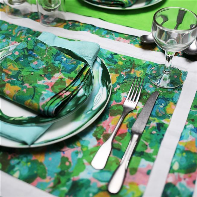 Delahaye Emerald Runner, Placemats & Napkins Designers Guild