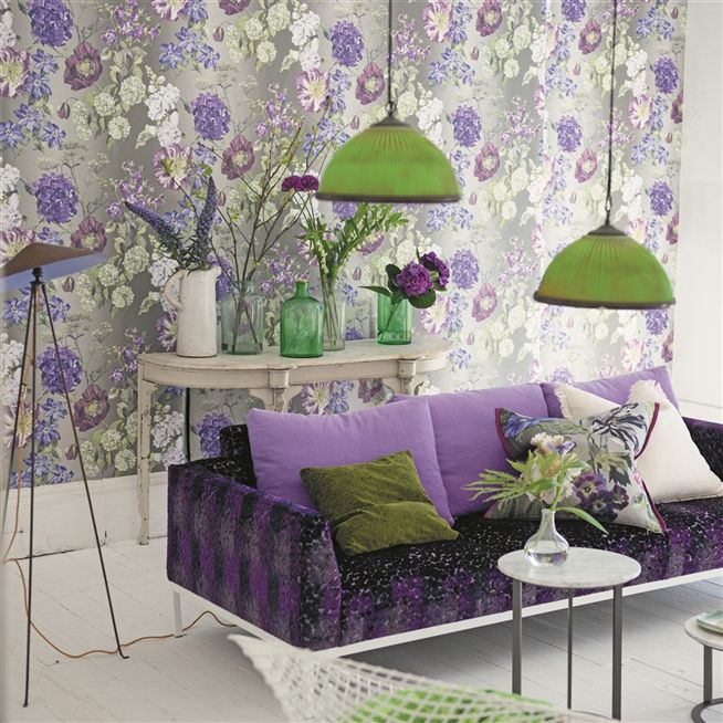 alexandria amethyst wallpaper Designers Guild