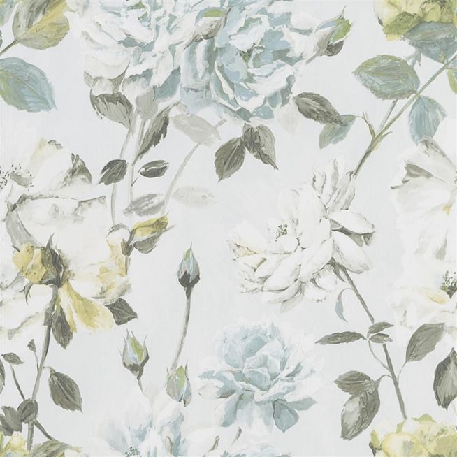 Couture Rose Duck Egg Wallpaper Designers Guild