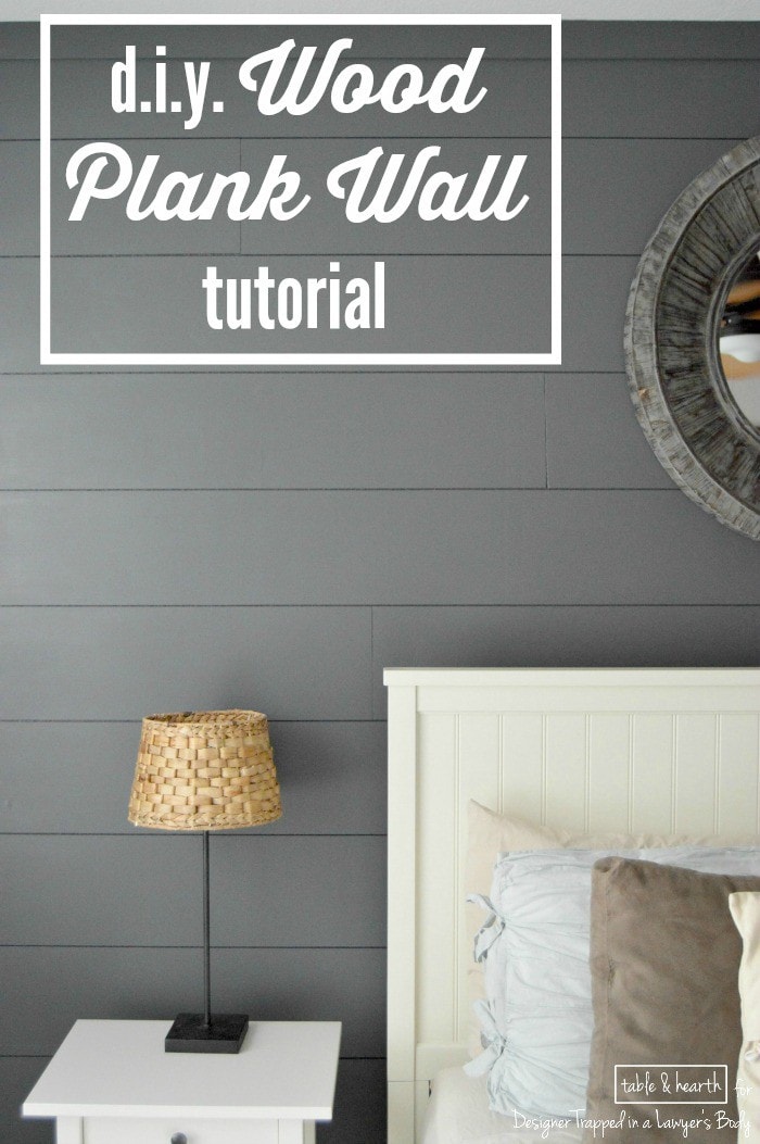 DIY Wood Plank Wall A full tutorial!