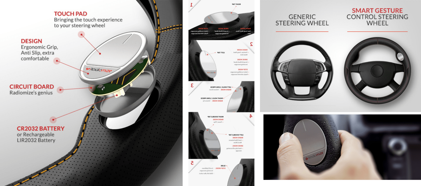 Design HMI Seamless Steering Wheel Design