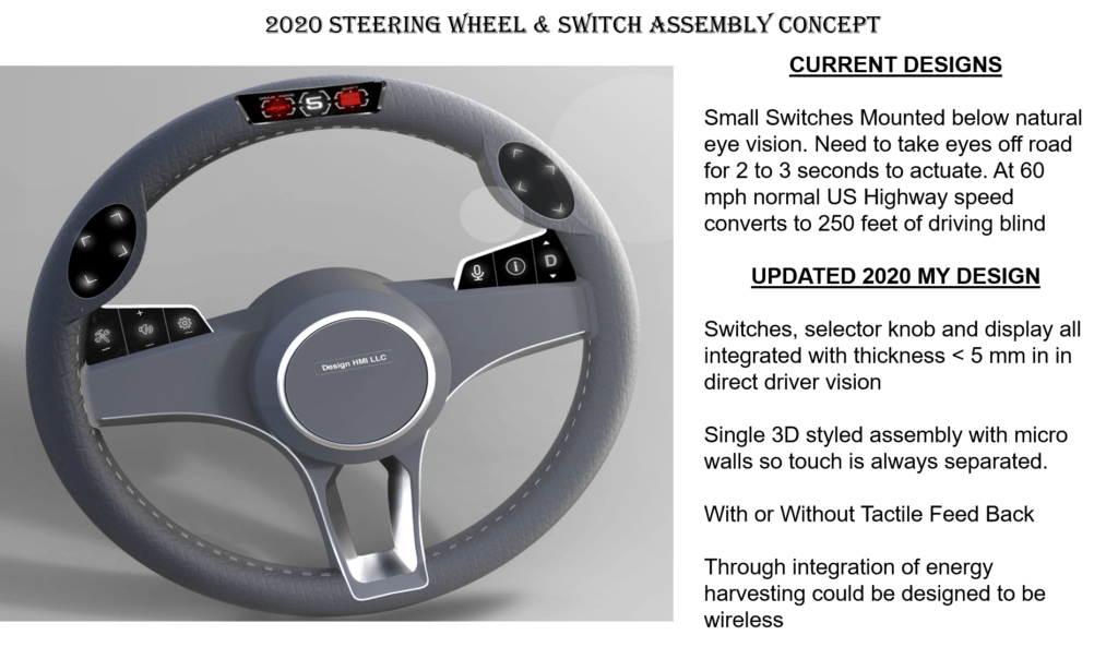 Design HMI Seamless Steering Wheel Design