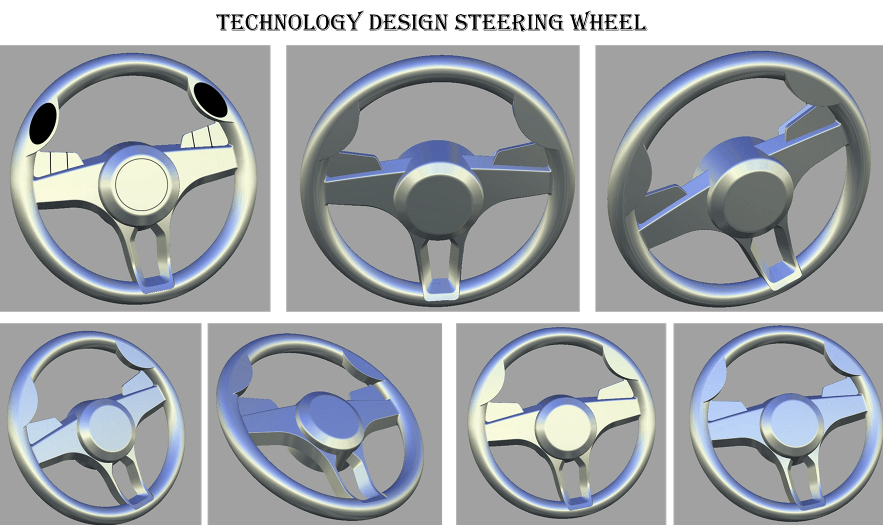 Design HMI Seamless Steering Wheel Design