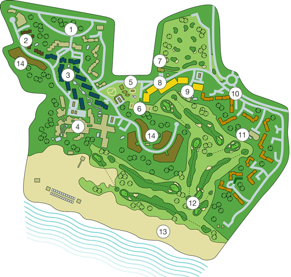 Pine Cliffs Resort Map Design Holidays