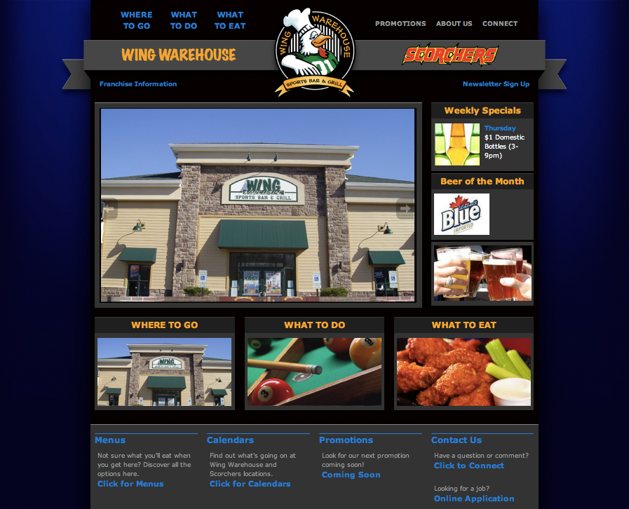 Wing Warehouse Custom WordPress Design DesignMonkey, Ltd