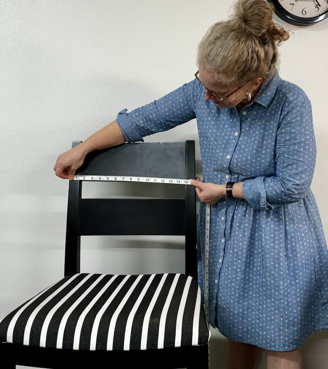 No Sew Chair Back Cover Tutorial Design Morsels