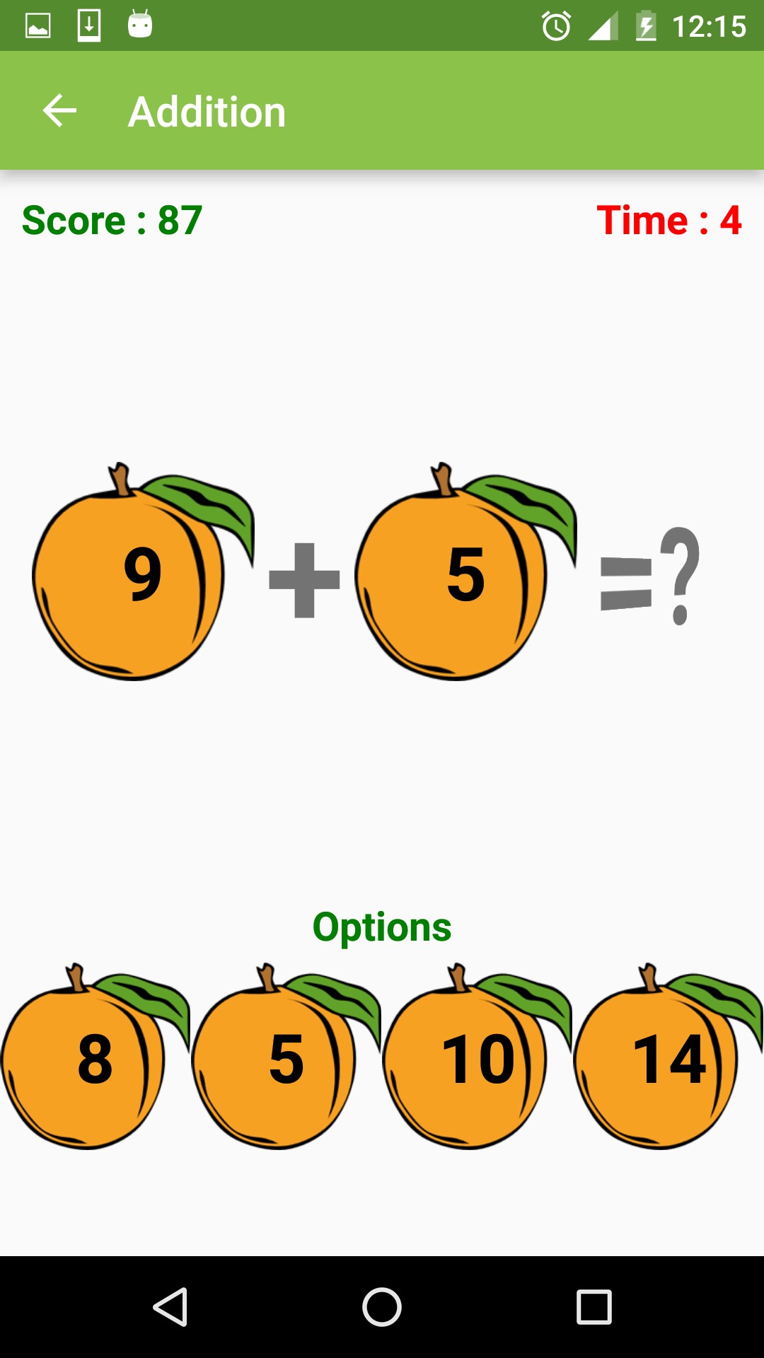 Addition game