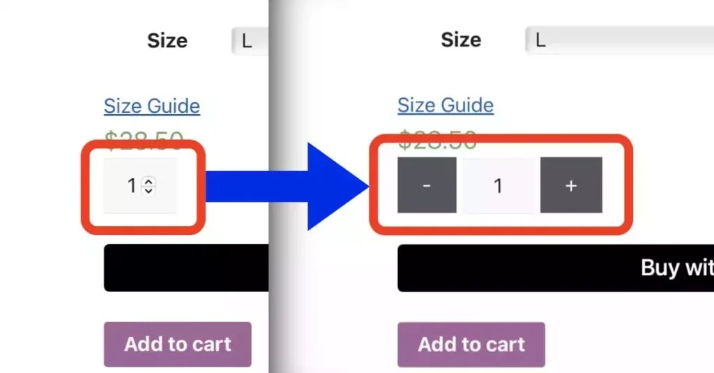 Add Plus & Minus Buttons to Product Quantity Field