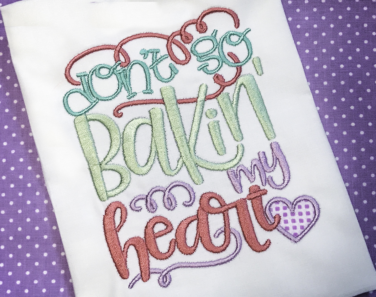 Design Spotlight Bakers Word Art Designs By JuJu Embroidery Blog!
