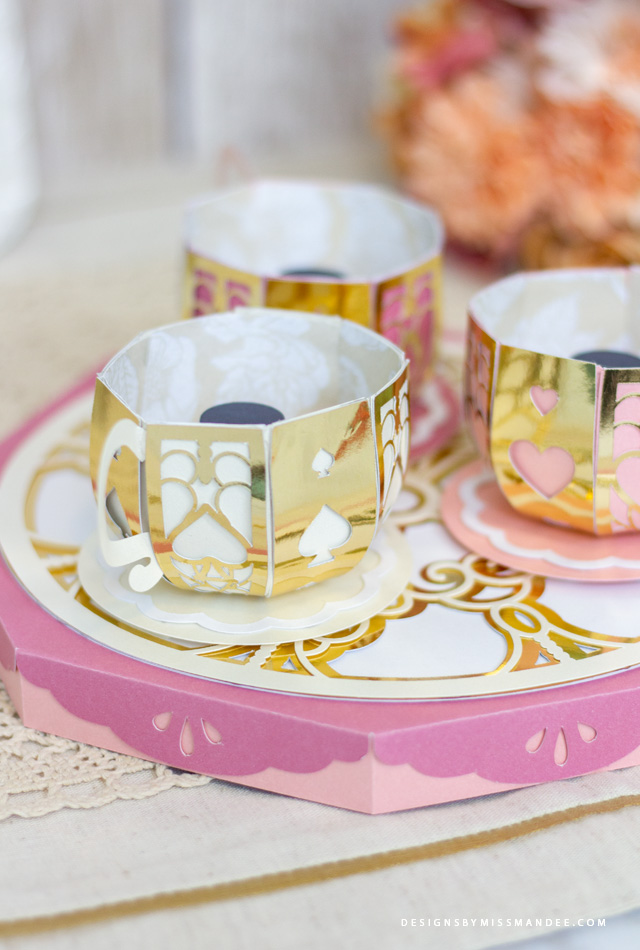 Die Cut 3D Teacup Ride Designs By Miss Mandee
