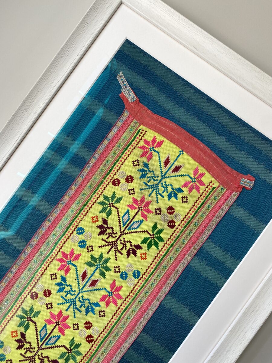 Embroidery art textile for eclectic rooms Designs By Origin