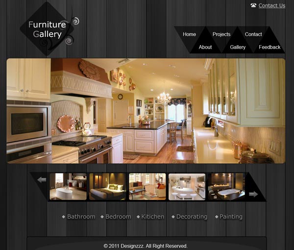 Creating a Clean Furniture Website and Gallery Layout in