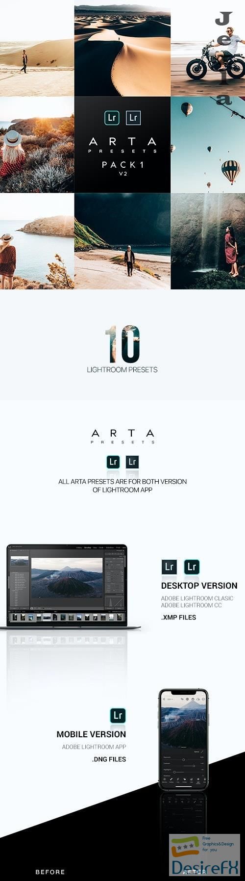 Download ARTA Preset Pack 1 v2 For Mobile and Desktop Lightroom