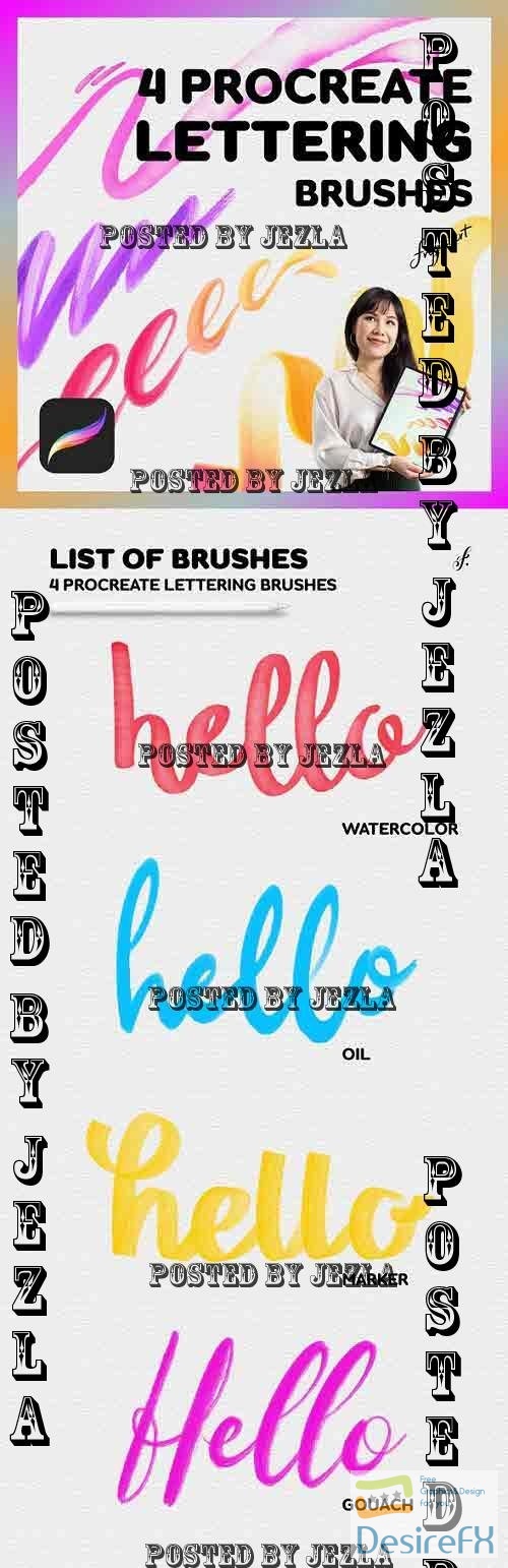 Download Procreate Script Brushes 4 Procreate Lettering Brushes