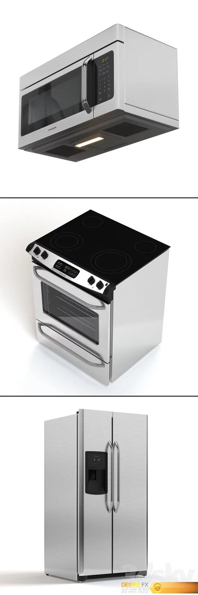 Desire FX 3d models Frigidaire kitchen appliances