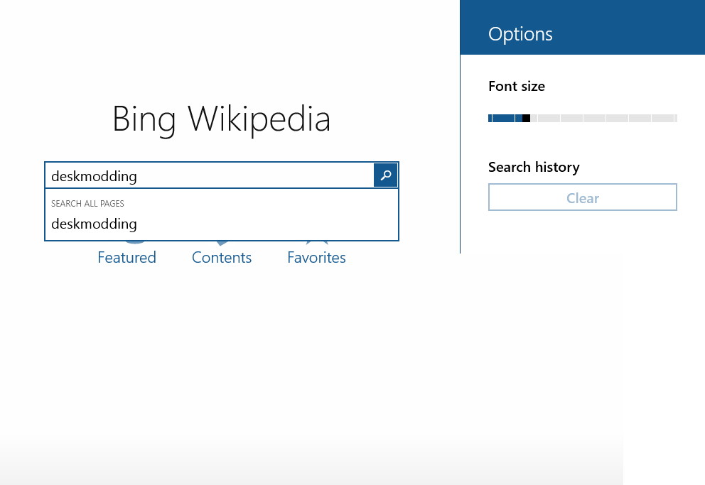Windows 8.1 App Bing Wikipedia Browser Deskmodder.de Windows 8.1 App Bing Wikipedia Browser Deskmodder.de