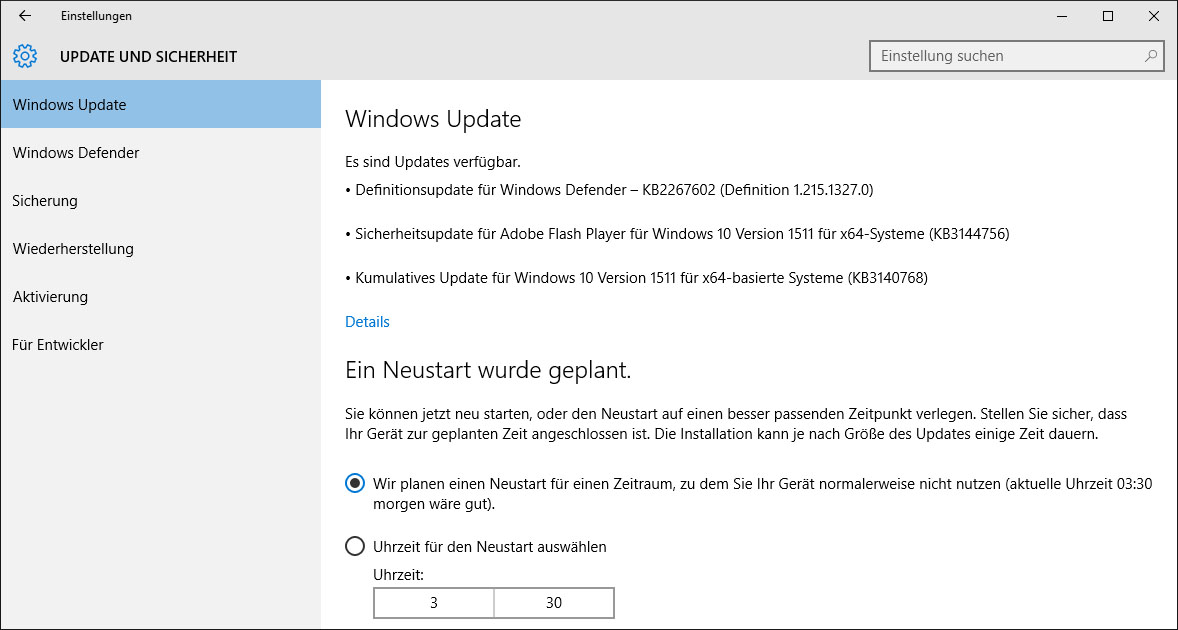 KB3144756 Außerplanmäßiges Update für Adobe Flash Player im
