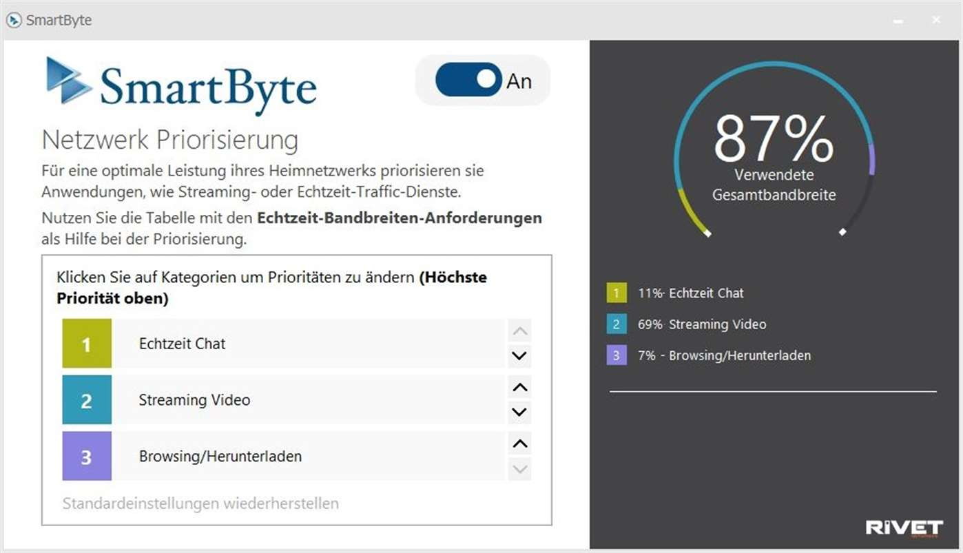 SmartByte als App im Windows Store Netzwerktraffic priorisieren