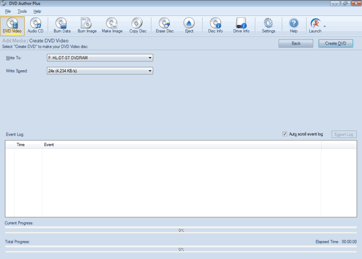 DVD Author Plus Creating Video DVD