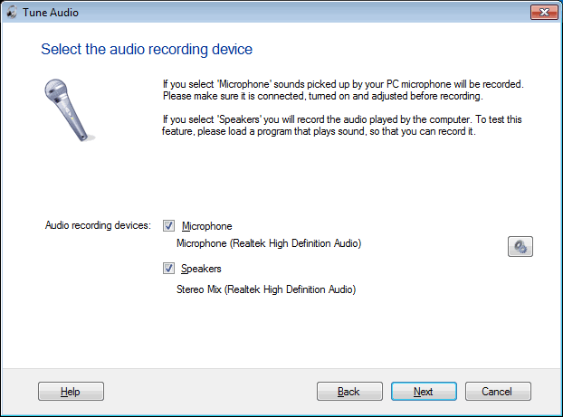 My Screen Recorder Audio IndexoptimierungsAssistenten