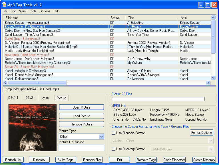 Administra tus canciones con Mp3 Tag Tools Desontis