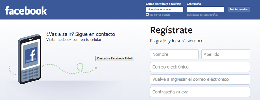 Como Iniciar Sesion En Facebook Sin Correo Electronico