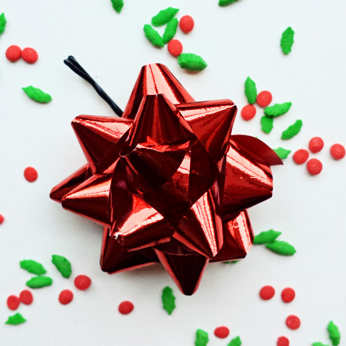 How To Make Christmas Bow Bobby Pins
