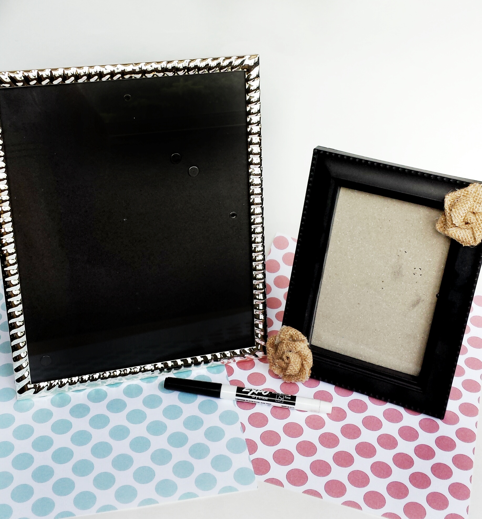 DIY Dry Erase Frames Using a Picture Frame