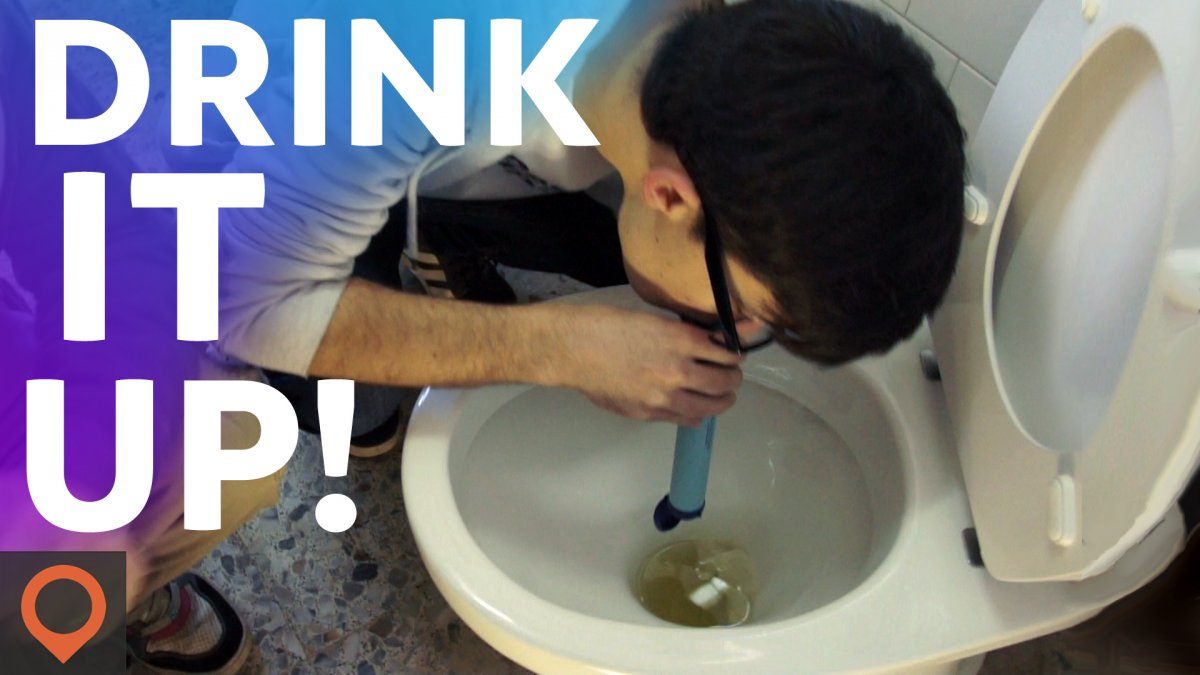 Video Drinking From Toilet! LifeStraw Review Destination Tips