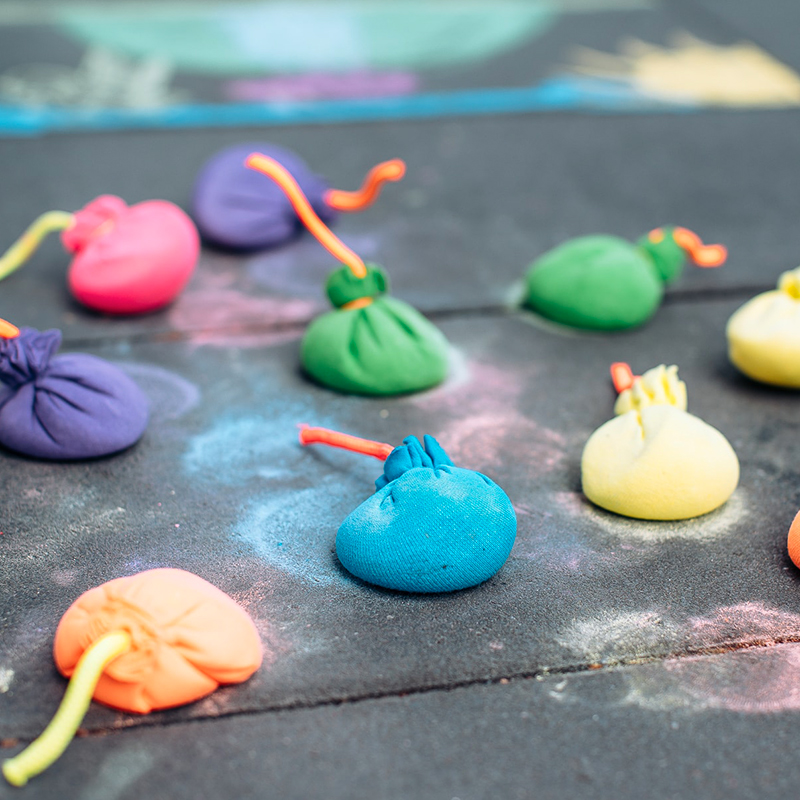 SHOPSTORY CHALK BOMBS Ensemble de 3 Bombes de Craie à Lancer