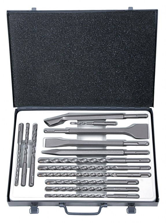 14 pcs SDSplus drill bits set metric metalcase Destockage Grossiste