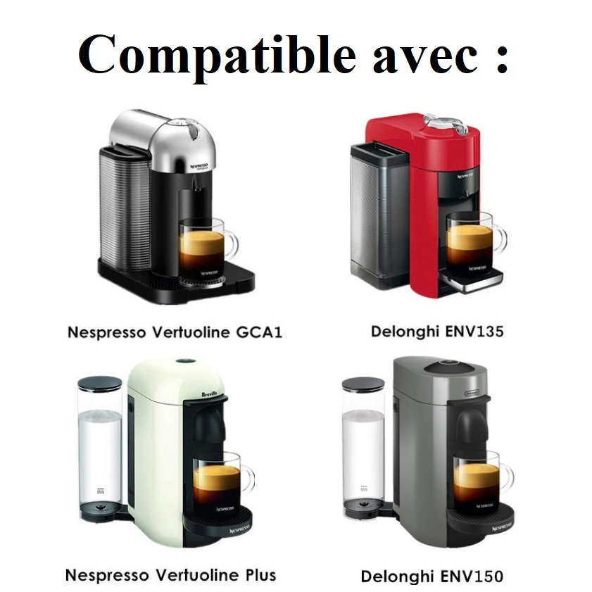 Capsule Nespresso Vertuoline rechargeable en inox Destockage Grossiste