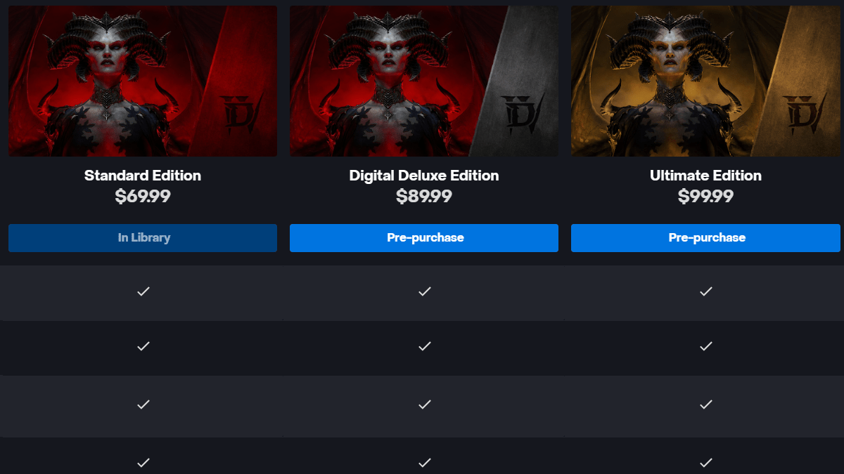 What comes in each Diablo 4 edition? All editions compared