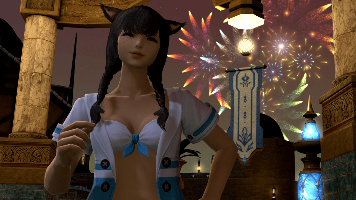 The FFXIV Moonfire Halter Set can be crafted, you&rsquo;ll this the top pictured here.