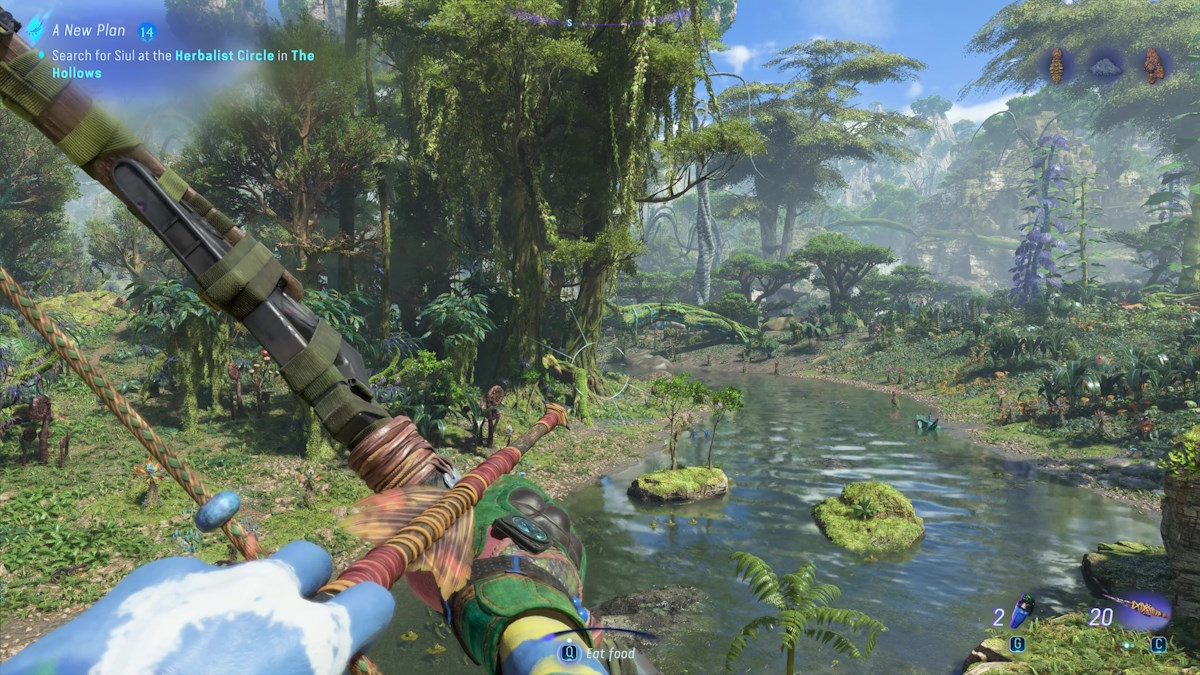 How to holster weapons in Avatar: FoP bow out