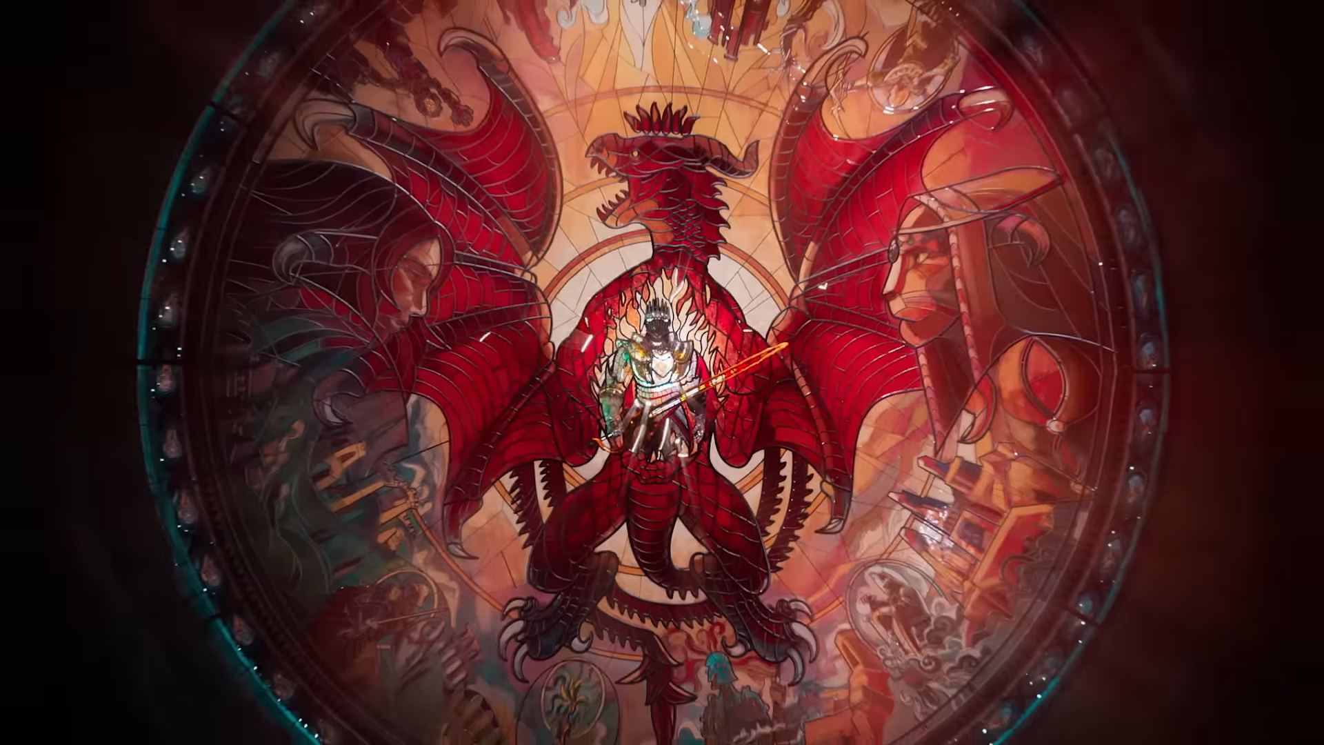 A dragon and Arisen art from Dragon&rsquo;s Dogma 2