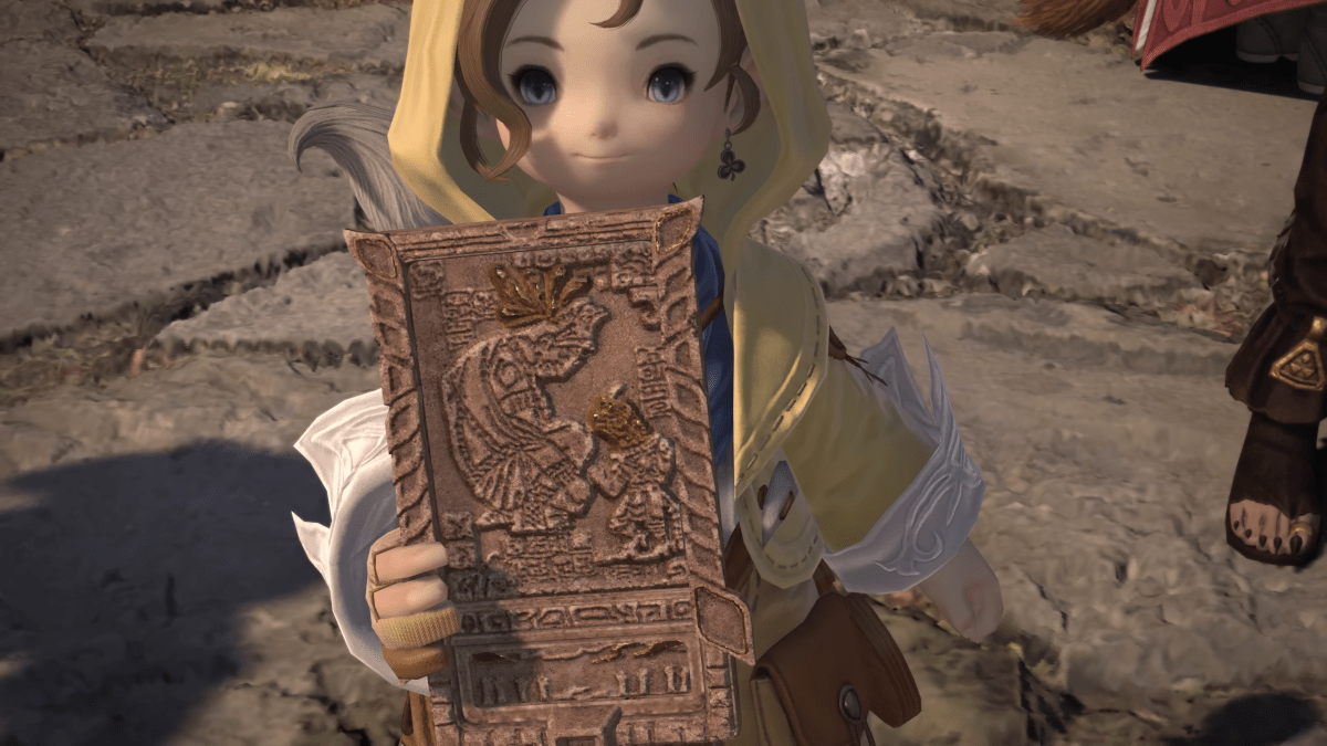 Krile in the FFXIV Dawntrail Benchmark