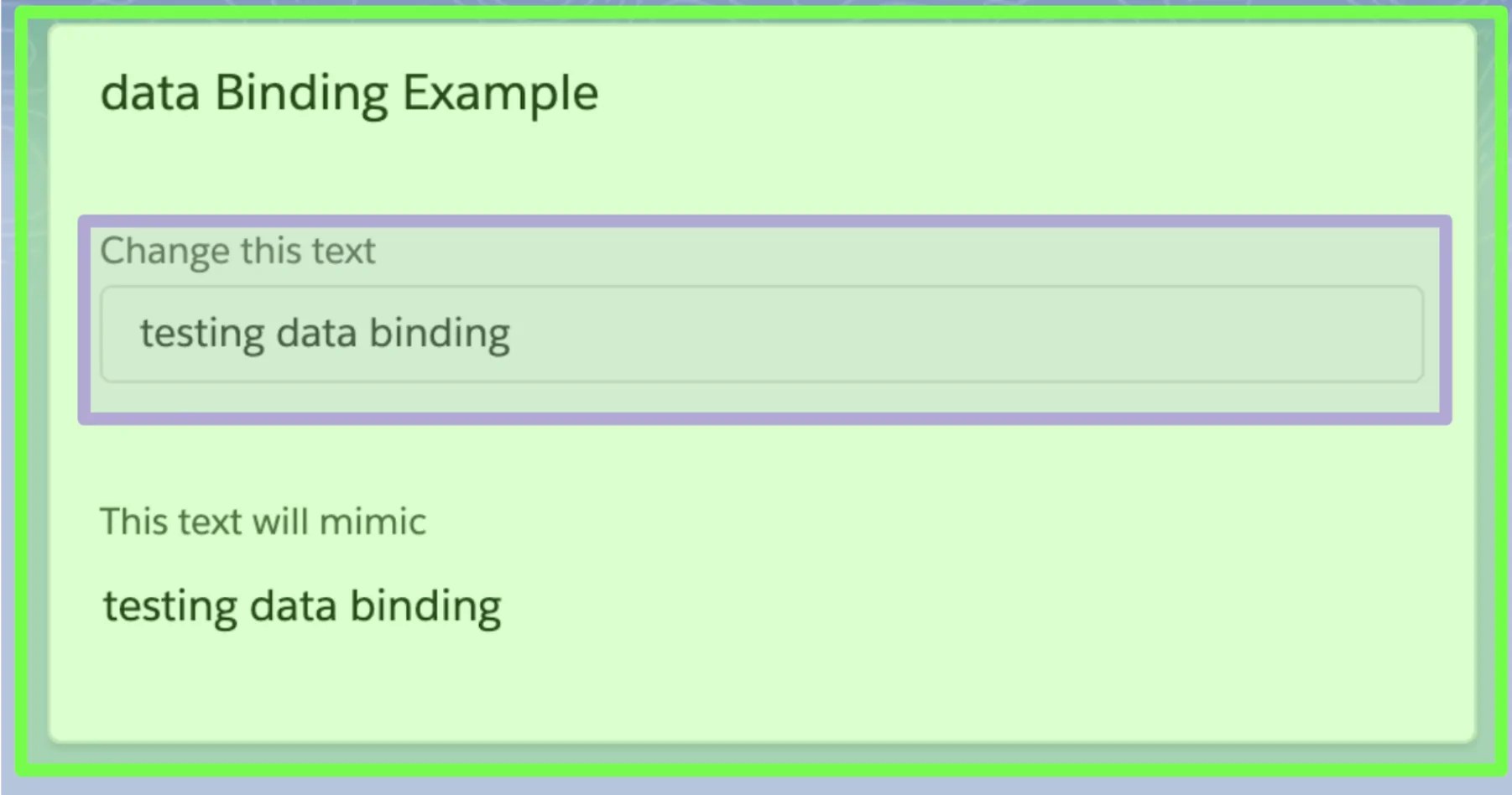 LWC data binding VS Aura data binding Desynit