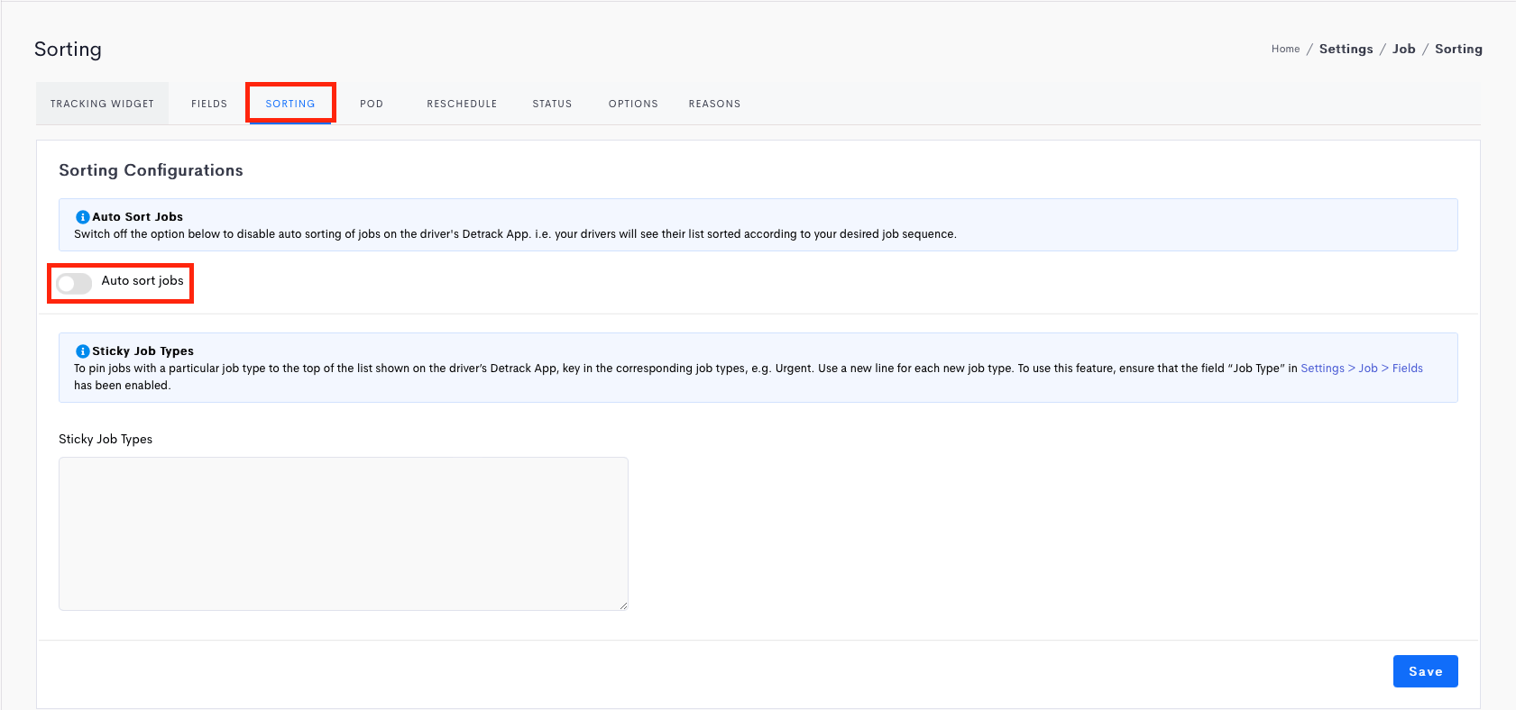 How To Manually Sort Collections For Drivers Detrack