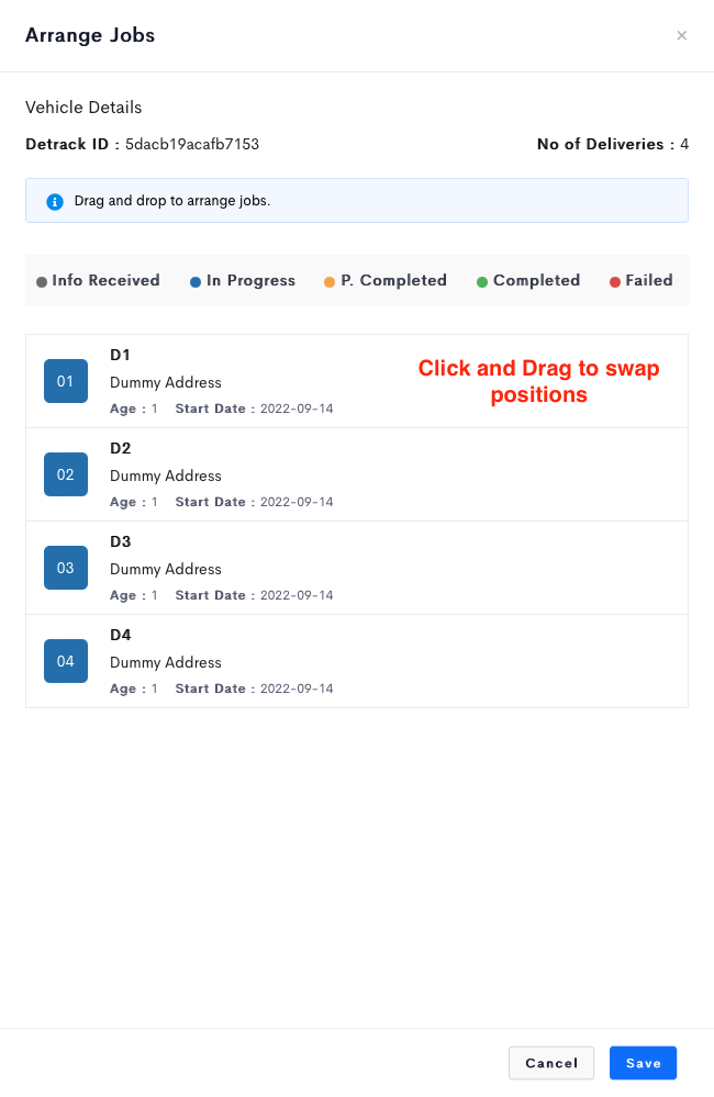 How To Manually Sort Collections For Drivers Detrack