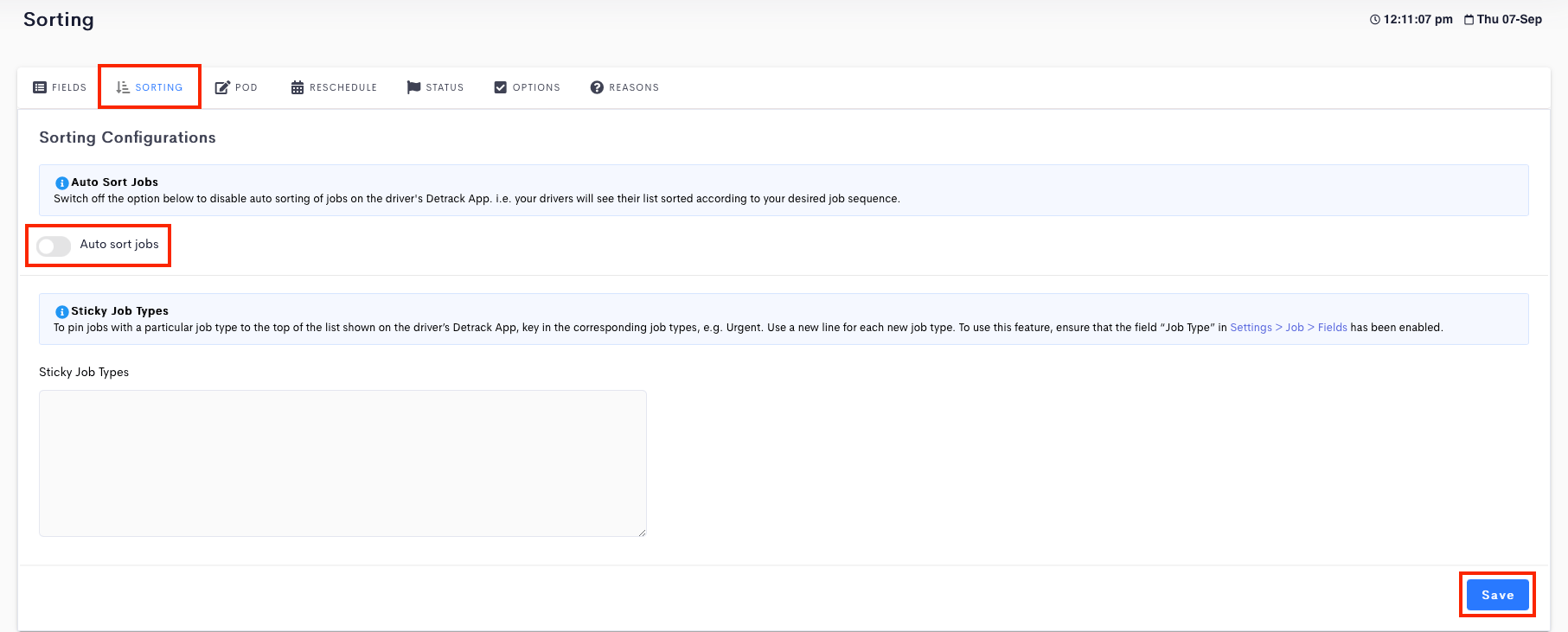 How To Manually Sort Collections For Drivers Detrack