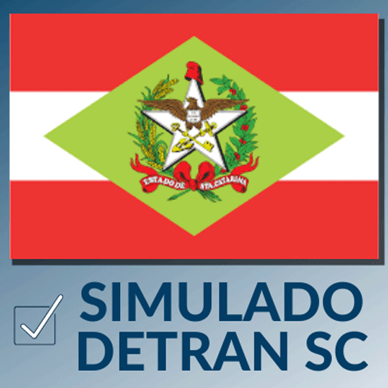 Simulado Detran SC Prova Teórica > 1ª CNH Detran Santa Catarina