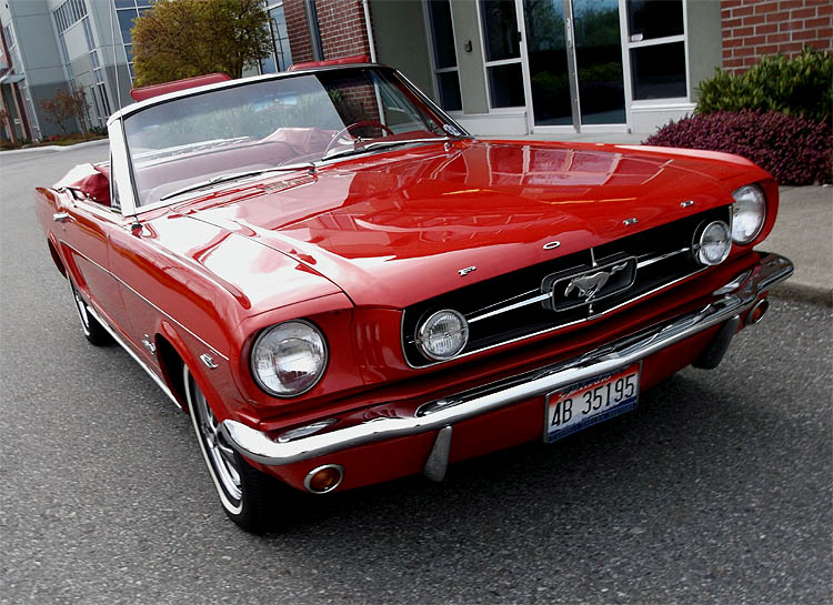 1965 Red Paxton Mustang Convertible