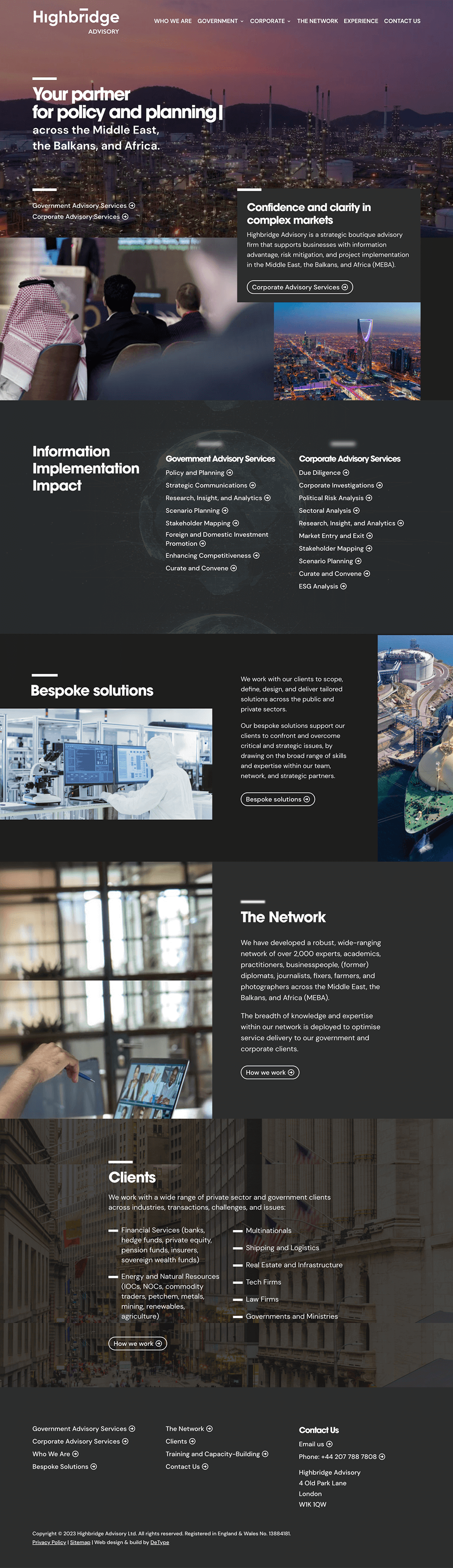 Highbridge Advisory DeType Design