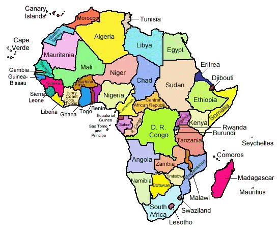 Islands In Africa Map Africa's tropical islands on Deuteronomy 28