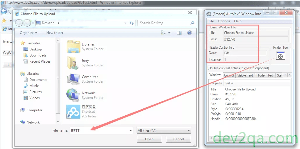 AutoIT Example Upload File In Selenium driver