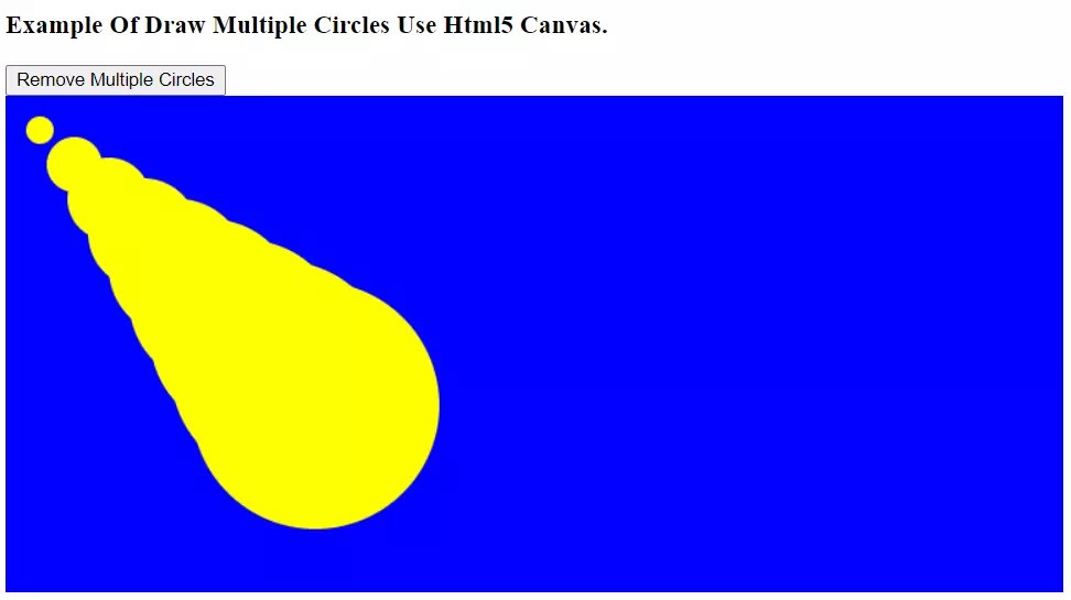 How To Use Html5 Canvas To Draw Rectangle And Circle Windows & iPhone
