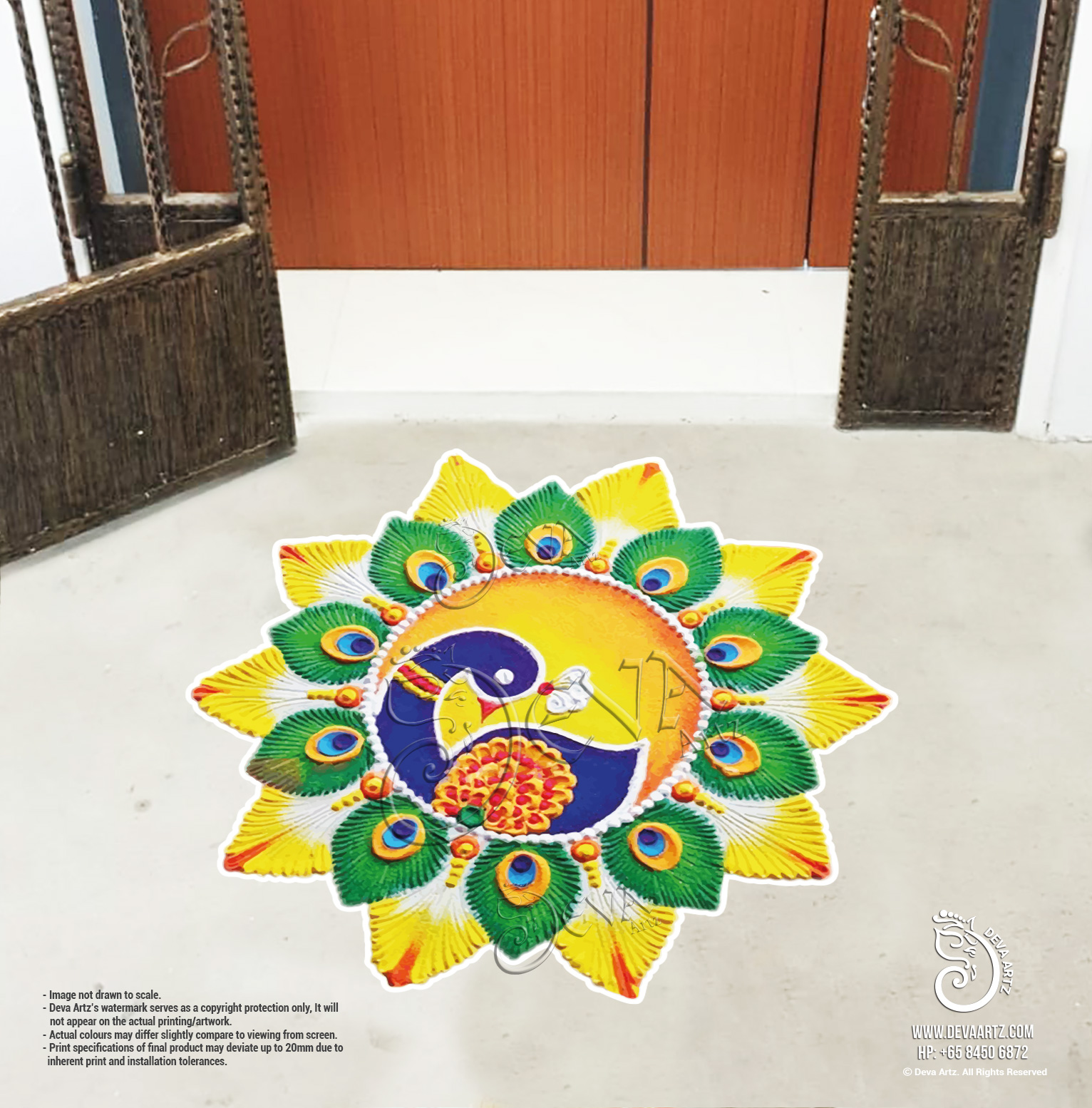 Kolam Stickers in Singapore Customisable and resizable.