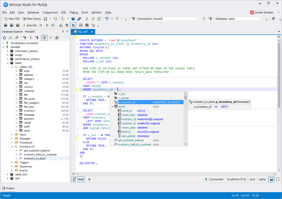 MySQL GUI Tool Front End Client with IDE for Windows, MacOS, Linux