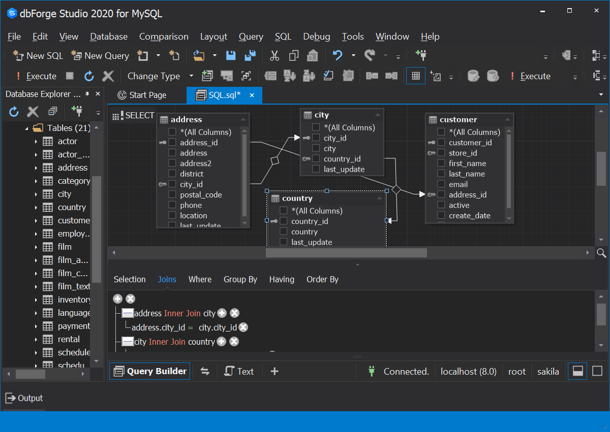 MySQL Workbench Alternative Studio for MySQL